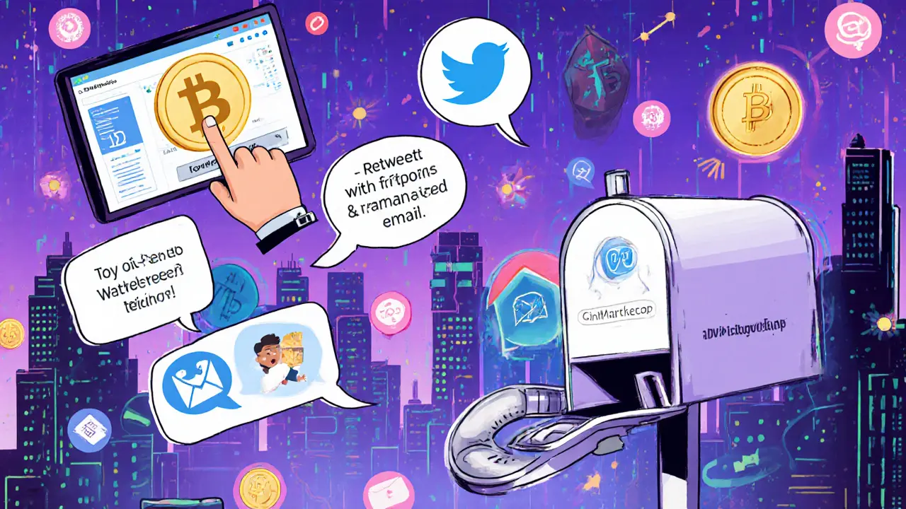 A comic-style guide showing five simple steps to claim the DVI airdrop.