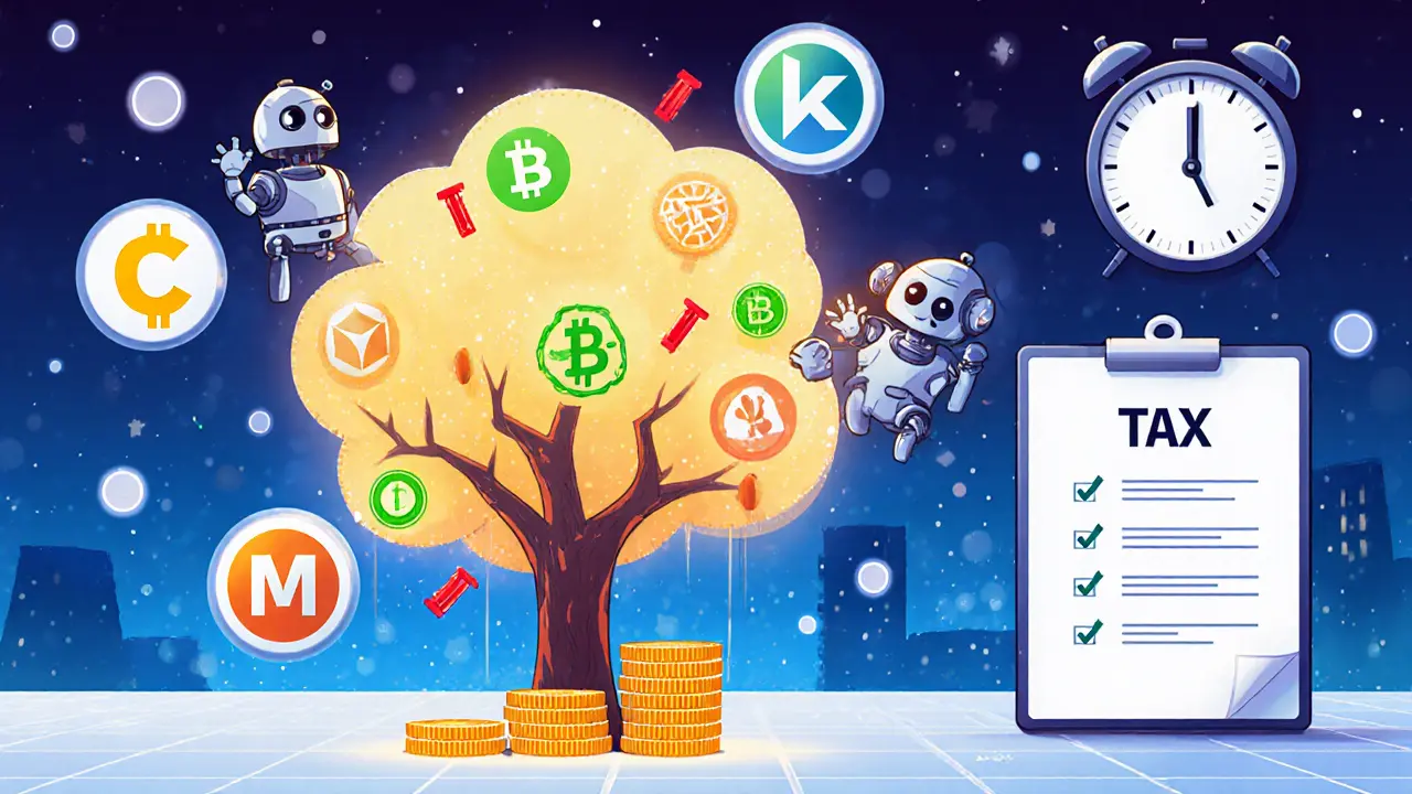 Digital tax dashboard with automated tools helping manage crypto losses and gains.