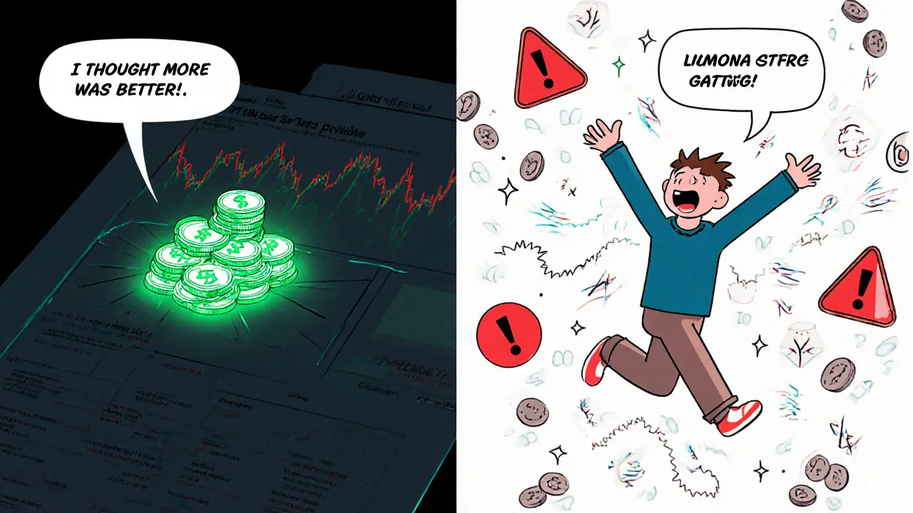 A liquidity provider using concentrated price ranges on DackieSwap vs a beginner making costly mistakes with wide ranges.