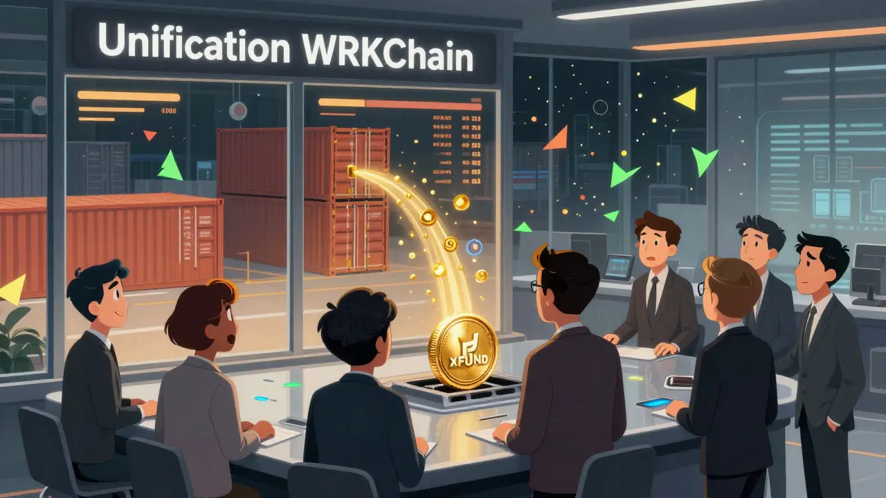 Enterprise team monitoring private oracle data powered by a single xFUND token.