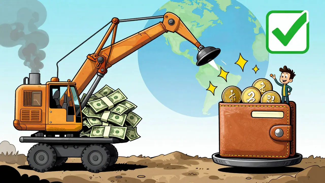 Giant scale balancing mining hardware against a small wallet with ETH coins