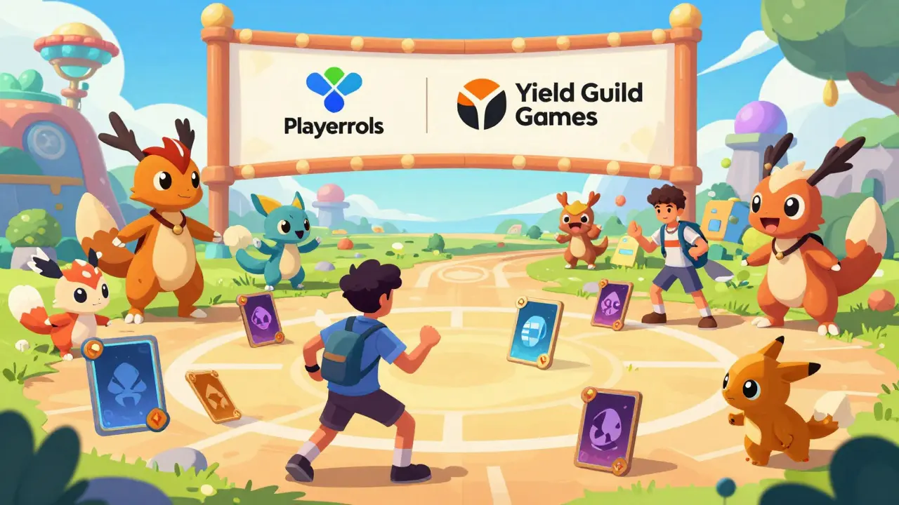 PlayerMon creatures and partners in vibrant metaverse
