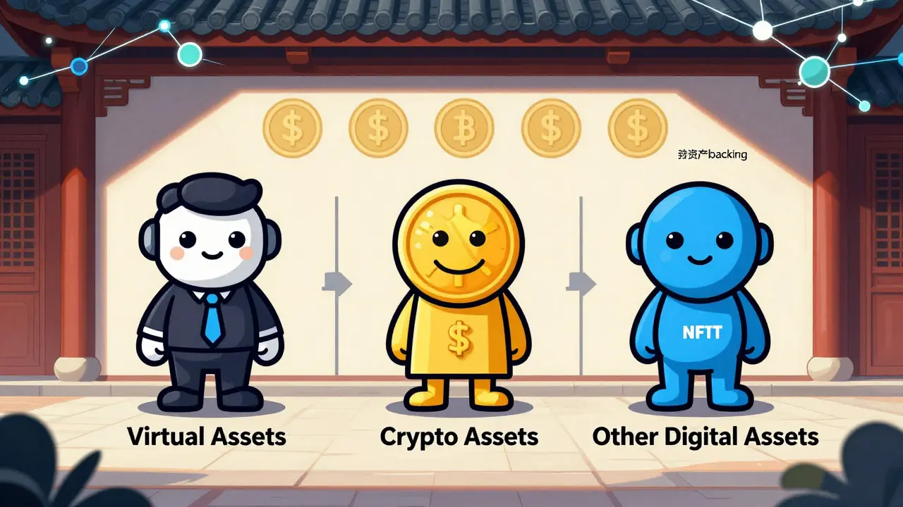 Graphic illustration of classified digital assets and regulations