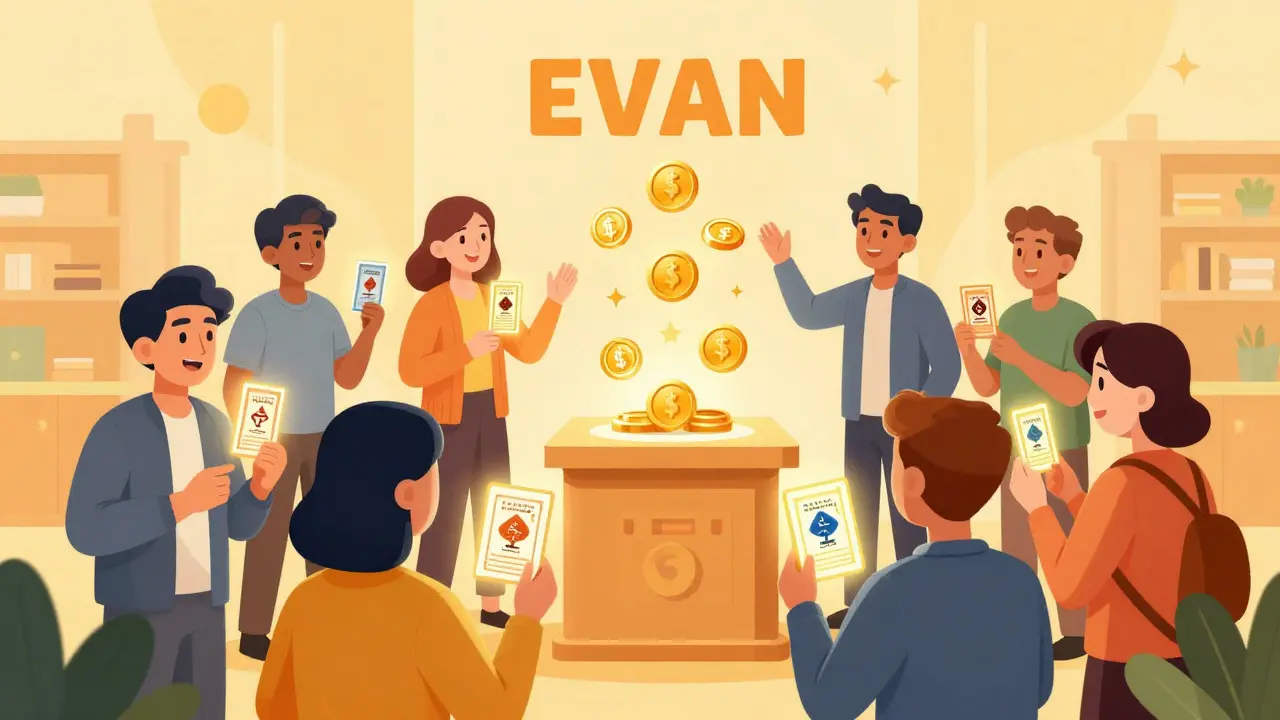 Illustration of traders holding NFTs and participating in governance