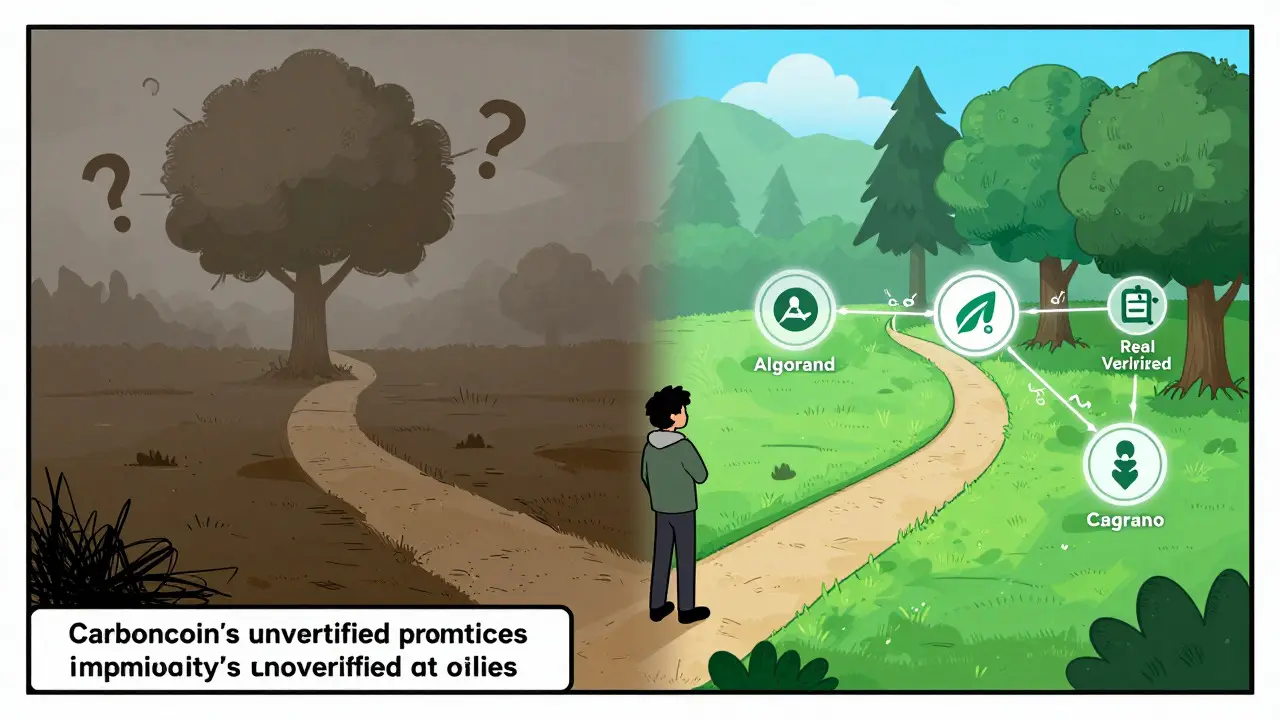 Comparison of vague eco-promises vs verified green tech