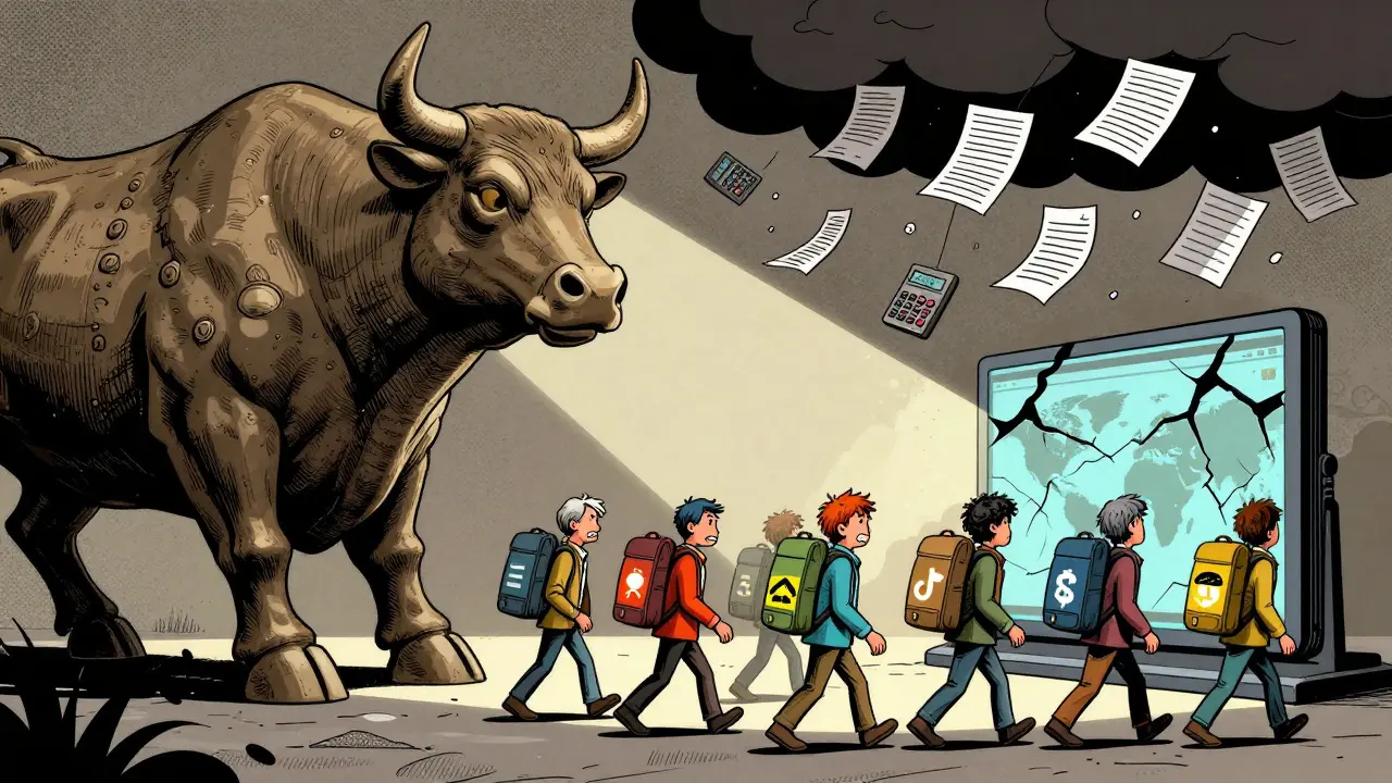 Traders leaving a shrinking platform due to high compliance burdens